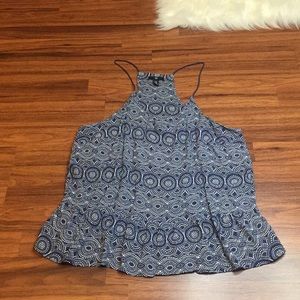 Gap Navy Peplum Shirt